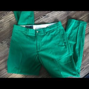 emerald green chinos